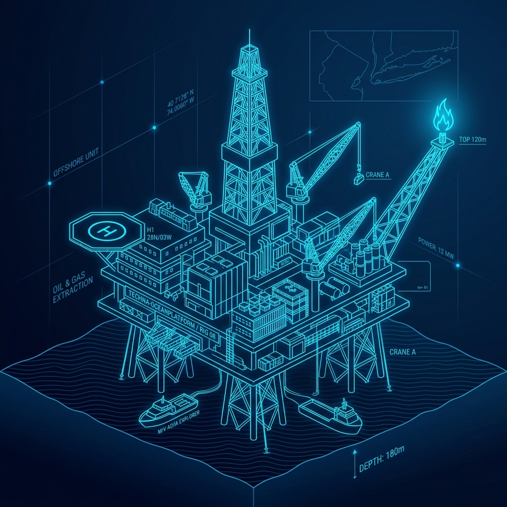 Ameripetrol industrial rig graphic
